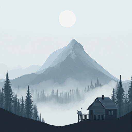 An instrumental bluegrass piece featuring eerie banjo tunes that resonate through the foggy hollows of the appalachian landscape at dusk, invoking feelings of mystery and melancholy.