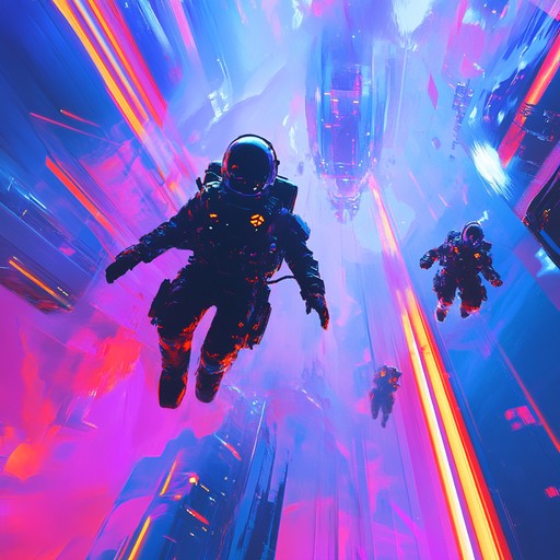 Experience a thrilling interstellar adventure with this dynamic and uplifting soundtrack. Combining the bright and catchy elements of j pop with grand, cinematic orchestration, this track perfectly encapsulates the joyous excitement of cosmic exploration, featuring soaring synth leads, punchy drum lines, and sweeping orchestral crescendos.