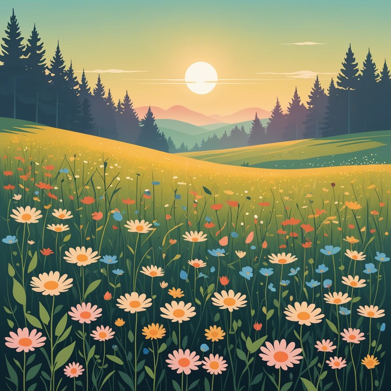 Imagine awakening to the sound of this music as the first rays of sunlight filter through a multicolored sky, inviting a day filled with promise and cultural appreciation, where every note resonates with optimism and the unity of diverse musical traditions.