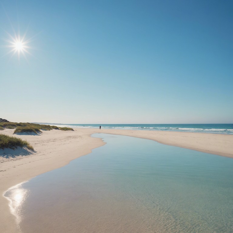 This track creates a perfect backdrop for sunny daydreams and gentle relaxation, evoking images of lying under palm trees with a soft beach breeze. The bossa nova rhythms complement scenes of leisure and blissful downtime at a sunlit beach, where the gentle waves kiss the sandy shores and the world feels at ease.