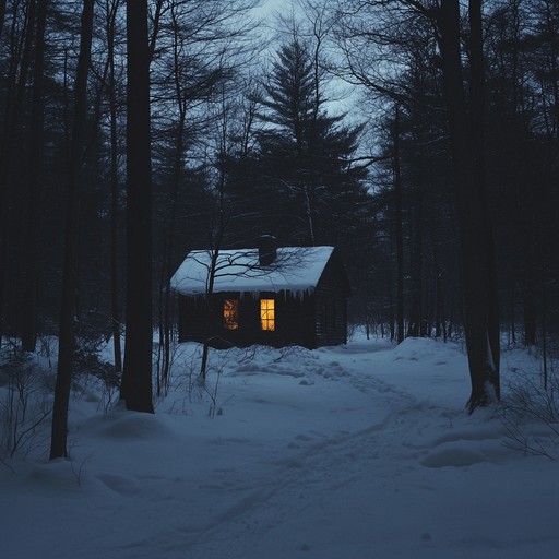 A chilling instrumental track blending holiday cheer with unnerving, ghostly sounds. Sinister bells echo through icy landscapes, invoking a nightmarish yet festive scene, perfect for a spooky holiday ambiance.