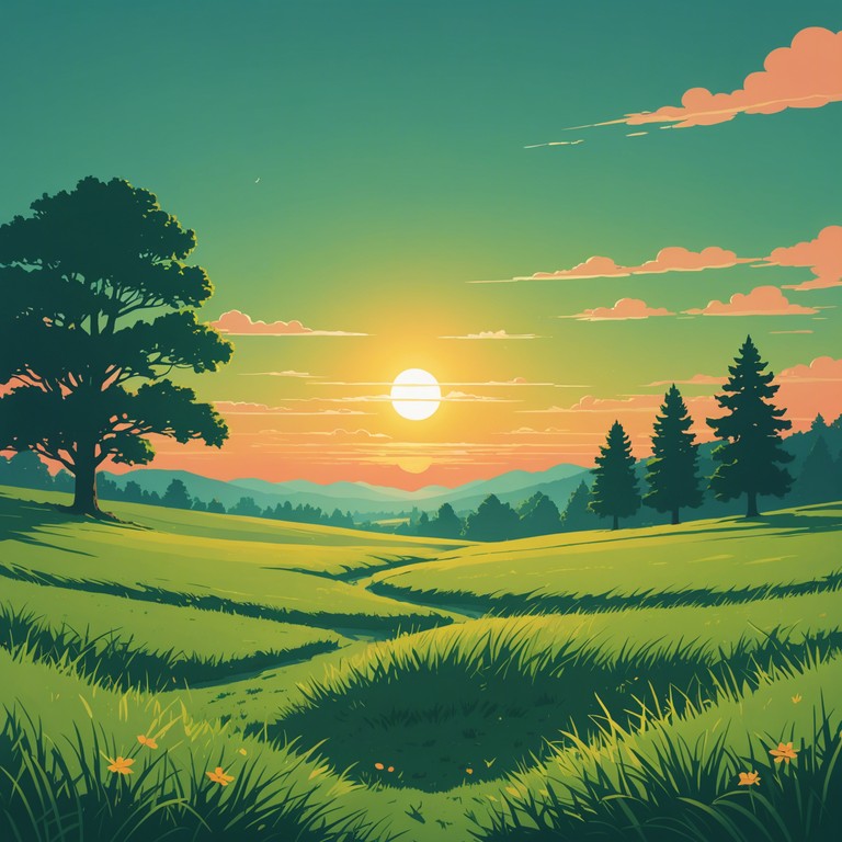 Explore an uplifting and imaginative composition that combines traditional structure with avant garde twists to create a unique, sun drenched experience. The piece evokes the excitement of new beginnings and the freshness of spring morning