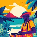 energetic calypso instrumental featuring bold steel drums and rhythms
