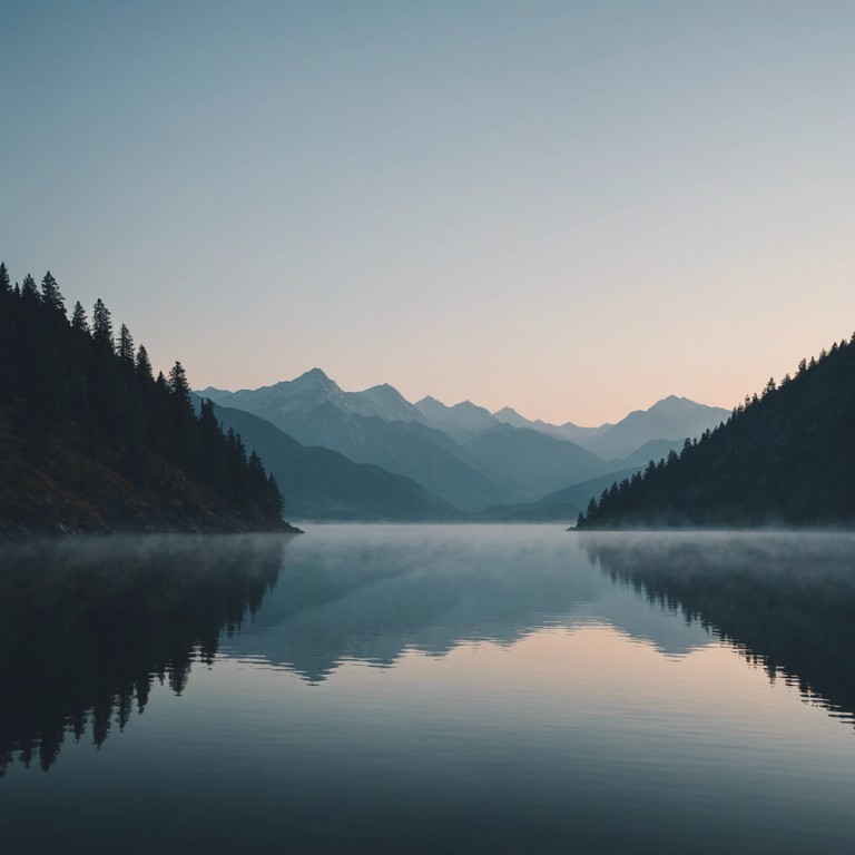 Echoing the quietude of a misty lake at dawn, the alternate version of this track showcases soft synthesizer layers with introspective melodic lines weaving through a contemplative soundscape.