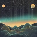 an instrumental blending mystical melodies with retro synth grooves