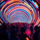 a high energy instrumental with chaotic rhythms and synths