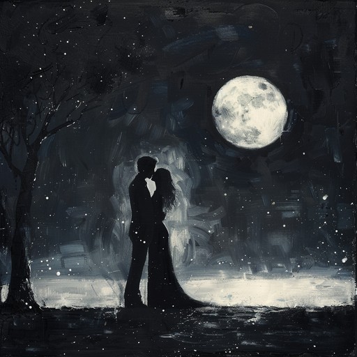 A tender, immersive opera piece with ethereal strings and gentle harp strokes, weaving tales of timeless romance under a shimmering moonlit sky, invoking deep nostalgia and passionate yearnings