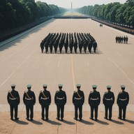 military drums lead the charge