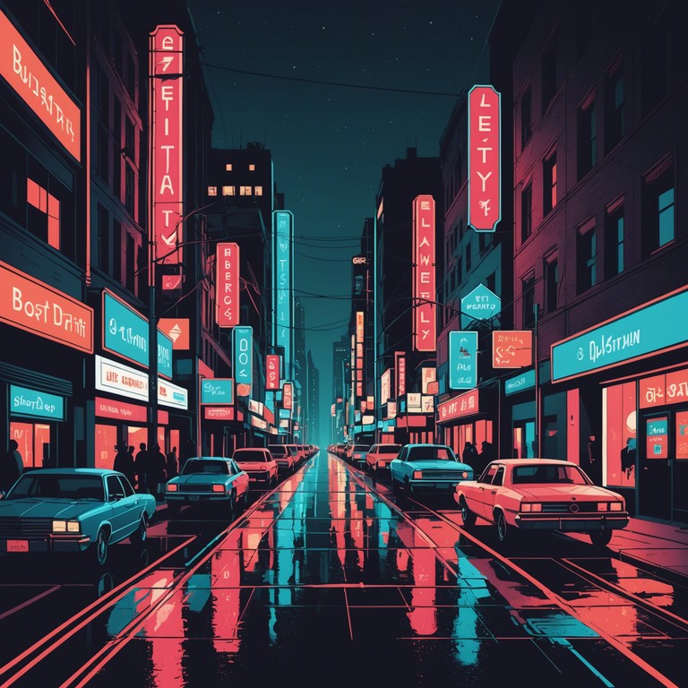 Imagine a laid back evening downtown, with smooth bass lines guiding you under the dim, flickering neon lights. This track captures the essence of an urban night walk, characterized by its mellow beats and a seductive groove.