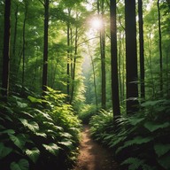 soft melodies mingle with nature sounds