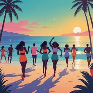 calypso beats under tropical sunshine