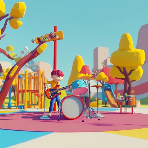 An upbeat instrumental track that combines playful melodies with edgy rhythms to reflect the mischievous and adventurous nature of rebellious children.