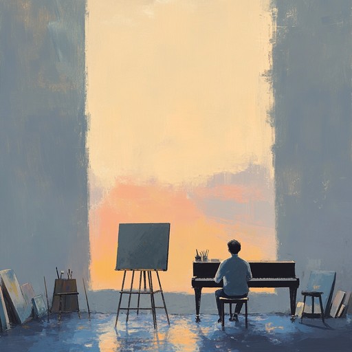 A serene exploration of memories and art through a subtle and heartwarming piano performance, evoking a sense of quiet introspection. The piece builds on delicate, sparse melodies and slow, thoughtful progressions that capture the beauty and contemplation of twilight moments.