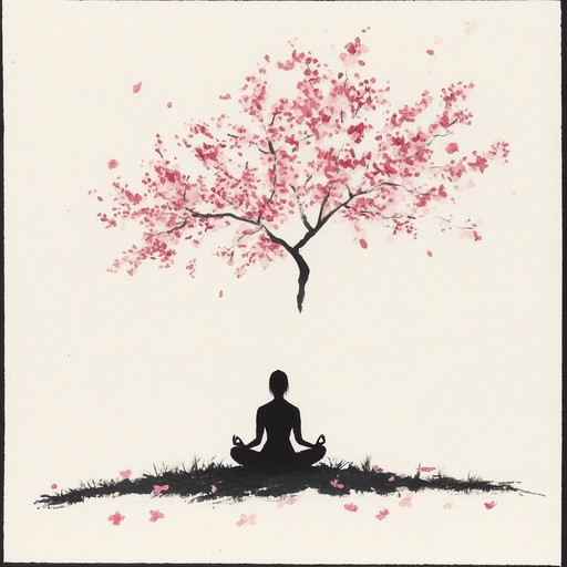 A tranquil instrumental that combines the soothing sounds of the shakuhachi and gentle ambient layers to create an atmosphere reminiscent of peaceful strolls through blossoming cherry orchards, encouraging mindfulness and inner calm.