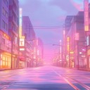 a calming soundscape inspired by neon nights and urban dreams