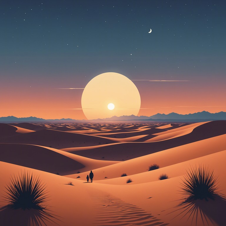 A peaceful instrumental track featuring the venerant sounds of the oud, complemented by gentle percussions evoking a serene night in the desert. The composition meanders like a calm breeze, ideal for unwinding or meditative purposes. A peaceful instrumental track featuring the venerant sounds of the oud, complemented by gentle percussions evoking a serene night in the desert. The composition meanders like a calm breeze, ideal for unwinding or meditative purposes.