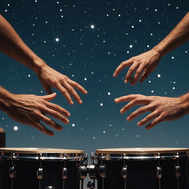 Venture into the subtle dramatism of an ambient celebration under celestial watch, where indigenous rhythms and ethereal pads blend to create a soundtrack for thoughtful reflection and subtle jubilation.