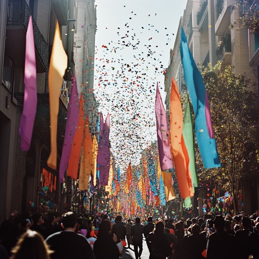 A grand orchestral composition that crescendos to a magnificent climax, capturing the spirit of global unity and triumph. The arrangement features lush strings, powerful brass, and rhythmic percussion, designed to elicit feelings of joy and celebration. Perfect for cinematic sequences depicting victory parades, moments of collective achievement, or grand ceremonies marking significant milestones.