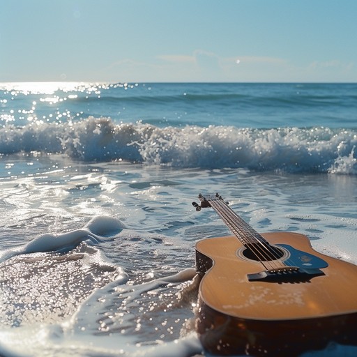 A breezy, guitar driven indie instrumental that evokes the warmth of summer, capturing the gentle whispers of a serene day by the beach. The peaceful waves crashing, sun rays touching the skin, and a mild breeze create an idyllic and hopeful atmosphere. The melody is simple yet captivating, drawing listeners into a nostalgic reverie of carefree days and endless possibilities A breezy, guitar driven indie instrumental that evokes the warmth of summer, capturing the gentle whispers of a serene day by the beach. The peaceful waves crashing, sun rays touching the skin, and a mild breeze create an idyllic and hopeful atmosphere. The melody is simple yet captivating, drawing listeners into a nostalgic reverie of carefree days and endless possibilities