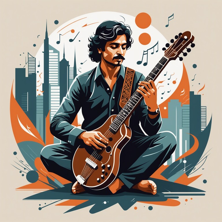 Blending the hypnotic qualities of indian classical music with the high energy beats of rock, this track invites listeners on an exhilarating ride across worlds, showcasing the prowess and adaptability of the sitar in a rock setting.