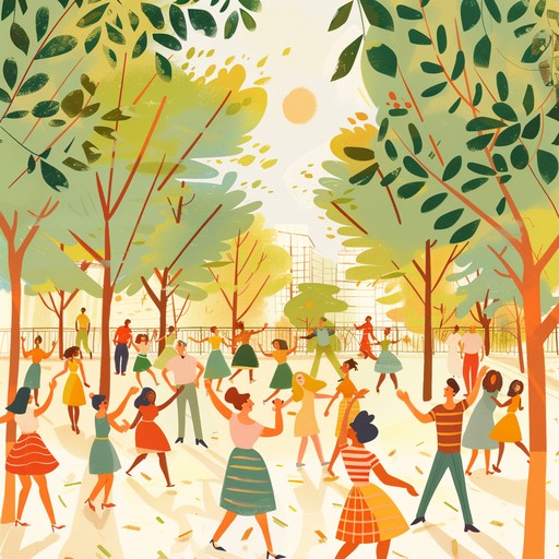 A happy, sunlit instrumental bursting with groovy basslines and rhythmic guitars, perfect for a carefree, joyful picnic in the park. Feel the warmth and energy radiate through each note, inspiring smiles and dance.