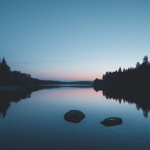 A mellow rock instrumental piece with serene guitar solos that create a relaxing and unwinding atmosphere, perfect for a quiet evening.