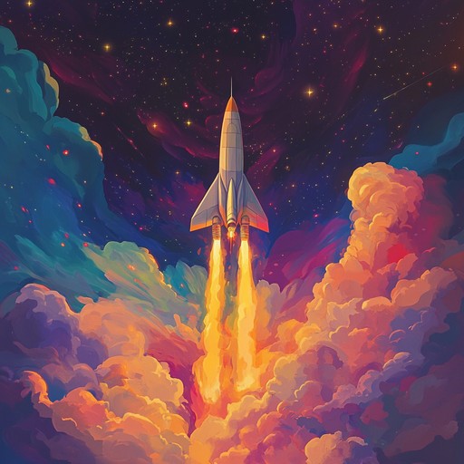 This high energy track propels listeners into the cosmos with intricate guitar work and robust rhythms. Its powerful dynamics conjure up vivid images of celestial exploration and adventure, making it a thrilling sonic journey.