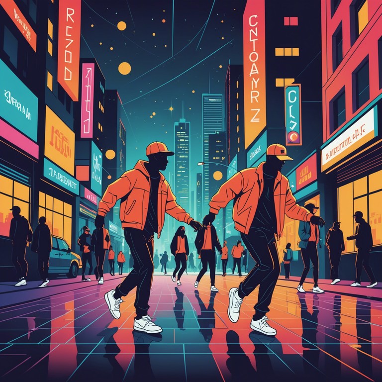 This composition explores the fusion of urban soundscapes and mambo's vigorous rhythms, creating a perfect backdrop for city nightlife scenes and dance floors bustling with energy. It mirrors the lively interactions and the colorful life in urban settings through its dynamic musical flourishes.