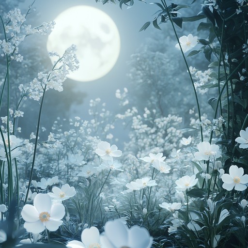 Experience the calmness of a moonlit garden through serene instrumental k pop. Soft synth pads, ethereal chimes, and delicate melodies blend to create a soothing atmosphere for peaceful reflection.