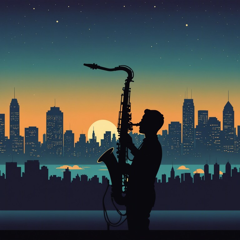 This alternative version dives deeper into the eerie calm of the urban night, emphasizing the haunting sound of the saxophone while layering in minimalist electronic elements to enhance the feeling of isolation and contemplation in a sleeping city.