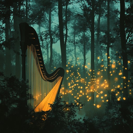 Wander through an ethereal evening forest with magical harp melodies guiding you. Feel the enchanting aura, where each harp note reveals a dreamy, soulful, and serene landscape.