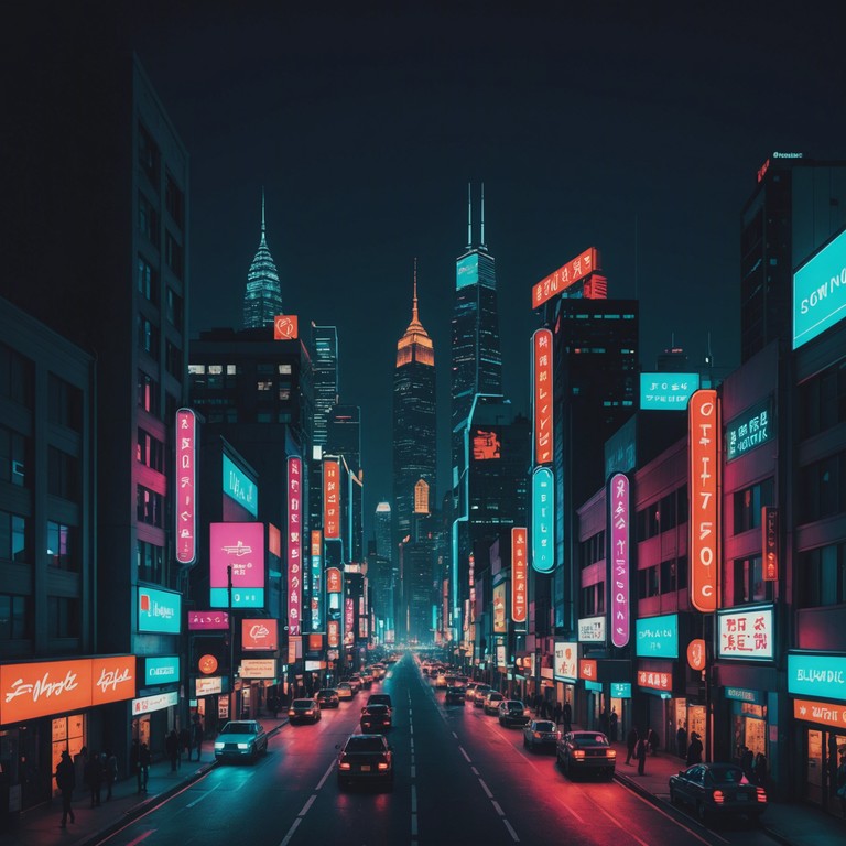 This track epitomizes the accelerated pulse of a neon lit cityscape at night, with synthetic beats and a brisk bass line that evokes images of buzzing nightlife and elusive adventures. The energetic dynamics complement a scene of youthful exuberance racing against city lights.