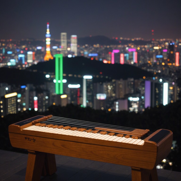 This alternative track version intensifies the sensual and intimate aspects of a seoul night through its use of dimly lit ambient sounds and the melodic twang of the gayageum, evoking a more romantic and elusive atmosphere.