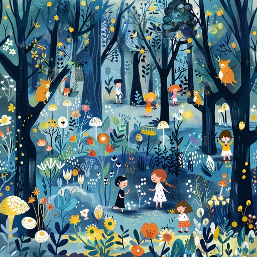 A lively, cheerful children’s song capturing the magic of a whimsical forest adventure. Featuring playful melodies and joyful harmonies, it evokes the sound of carefree days and imaginative play among enchanted trees and friendly creatures. Perfect for sparking joy and wonder in young listeners.