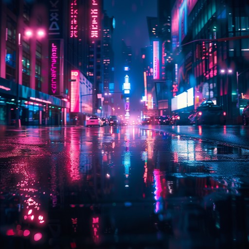 Vibrant, pulsating synths drive an intense, electrifying adventure through neon lit cityscapes. Dynamic rhythms build suspense and excitement, capturing the high stakes thrill of a night out in a retro futuristic world. Perfect for capturing the spirit of classic arcade games and neon noir aesthetics.