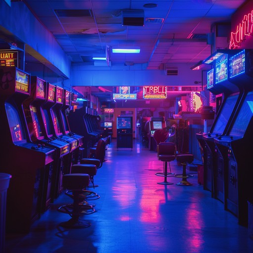 Dive into an evocative blend of synthwave and vaporwave, capturing the eerie, weird charm of 80s arcades. Melodic synths and echoing pads create a dreamy yet unsettling atmosphere.