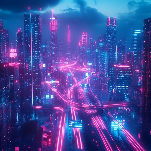 An electrifying composition that captures the effervescence of a neon drenched metropolis. Driving beats and soaring synths paint a picture of nonstop urban excitement and modernity.