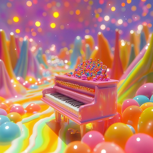 An energetic instrumental piece combining electronic beats with toy sounds, creating a lively atmosphere that transports listeners back to carefree days of fun. Playful melodies of toy xylophones and bells intertwine with bubbly synths, evoking scenes of candy carousels and laughter.