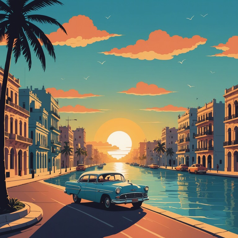 Feel the pulse of havana as the day transitions into a peaceful night under a warm sky. This track features dynamic conga play, interlaced with smooth jazz elements, crafting an atmosphere that's both soothing and invigorating.