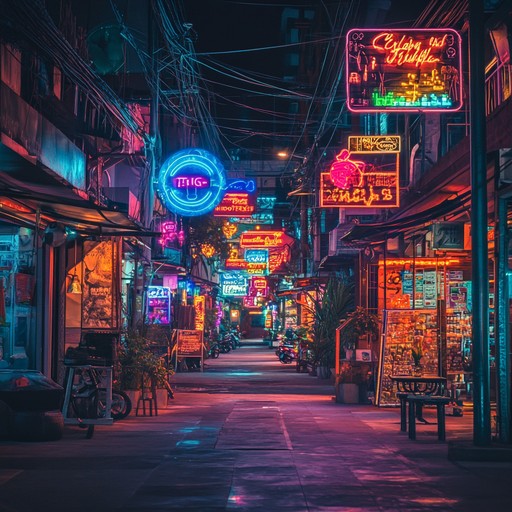 Experience the whirlwind of a neon lit tokyo night with this energetic and frenetic instrumental jpop track. Combining rapid tempo shifts, quirky synths, and exuberant drum patterns, this piece paints an audio picture of the city's chaotic vibrancy. Glitchy elements add an unexpected twist, keeping the listener enthralled and engaged in the urban frenzy.