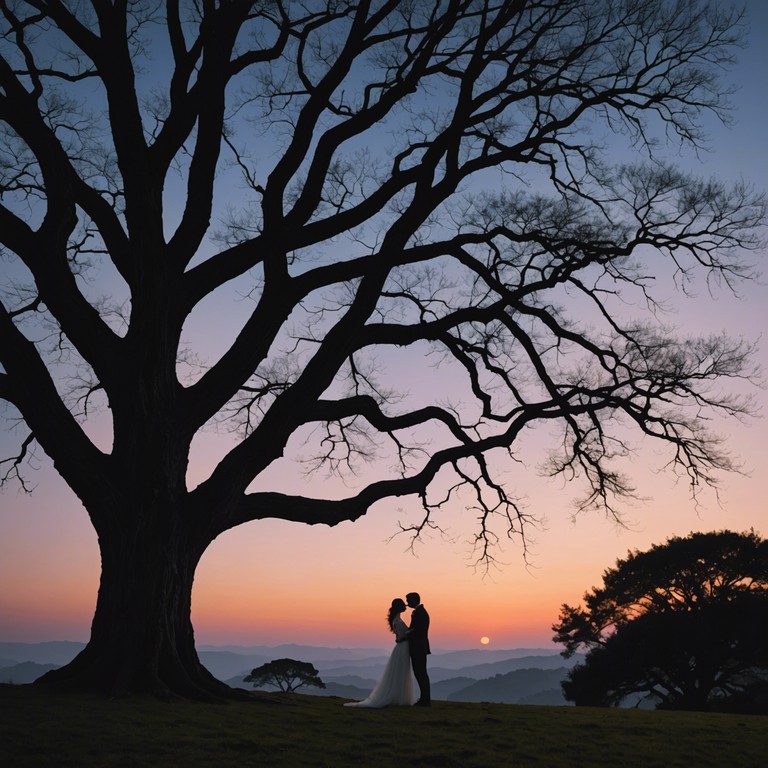 Imagine a musical piece that transcends time, where the sounds of a harpsichord orchestrate a backdrop for lovers' whispers from centuries past, weaving a tale that captures the essence of romance through the ages.