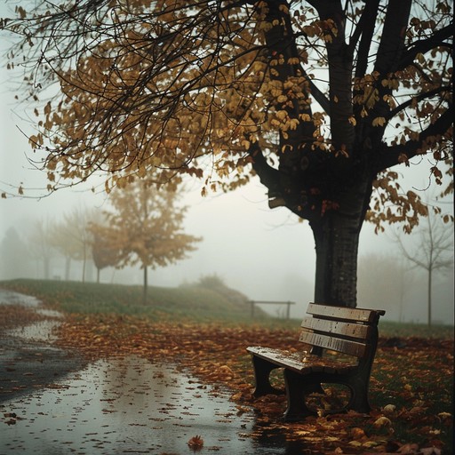 Experience the melancholy of whispering rain on an autumn evening, evoking deep reflections and poignant memories. The soft strumming of an acoustic guitar paired with lush, ambient textures paints a picture of solitude and nostalgia, perfect for a bittersweet, contemplative mood.