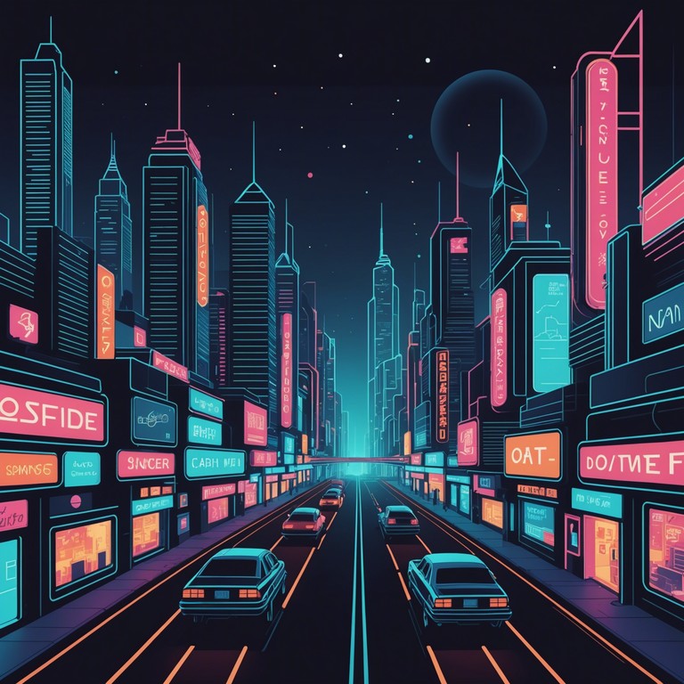 This alternative version evokes the exhilarating experience of cruising through a bustling neon lit metropolis, with pulsating synth rhythms that create an immersive auditory city tour.