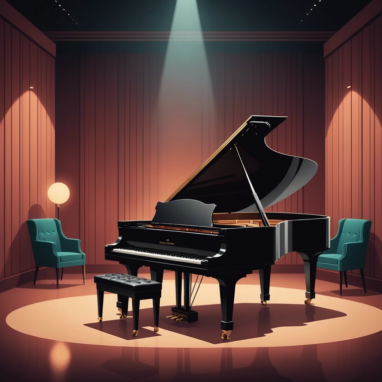 Drawing from a rich palette of sounds, this alternate embodiment conjures nighttime elegance in a theater setting, as ornate melodies played on a grand piano meld with whispering strings, setting a scene of sophistication and refined taste.