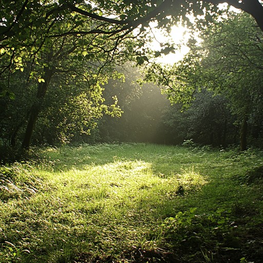 This piece embodies the serene whispers of an undisturbed forest, incorporating subtle soundscapes that mimic the quiet rustle of leaves and distant bird calls. A soothing melody played on the pan flute complements the ambient background, ideal for relaxation or meditative environments.