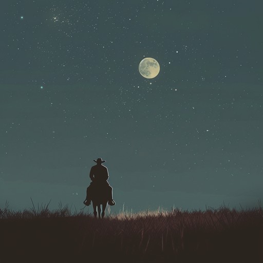 A slow and eerie instrumental track featuring slide guitar, evoking ghost towns and desolate prairies under a crescent moon. It creates a haunting, nostalgic atmosphere perfect for solitary night rides or dark western tales.