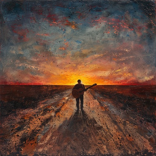 A soft guitar melody meanders through a landscape of open fields and deserted highways, capturing moments of solitude and introspection. Echoes of wind and distant memories are intertwined with every note, painting a vivid picture of lonely yet peaceful rural life.