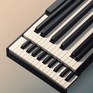 peaceful piano, soft library sounds