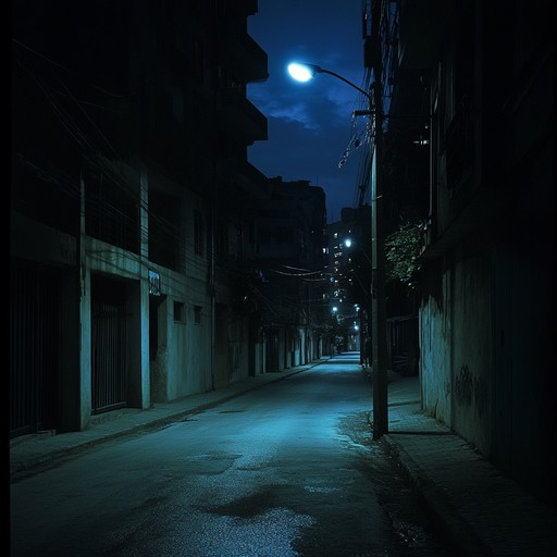 An instrumental bossa nova piece that captures the eerie stillness of deserted rio streets at midnight, with haunting melodies that evoke shadows and whispers in the moonlight.