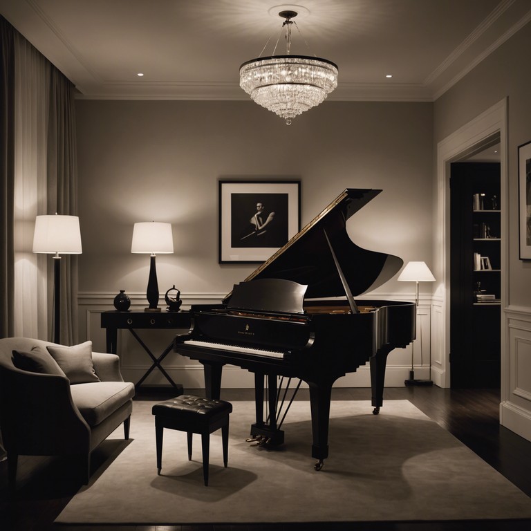 Imagine softly played piano melodies creating a blanket of calm under a starlit sky. This track is a peaceful companion to end one's day, echoing the tender moments before night deepens, perfect while sipping a favorite drink by torchlight. Each note a soft caress to the listener's soul, promoting a deep sense of relaxation and peace.